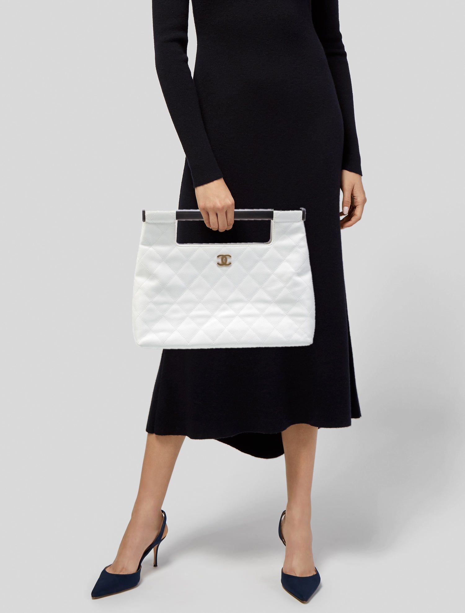 Chanel Caviar Quilted CC Handle Bag