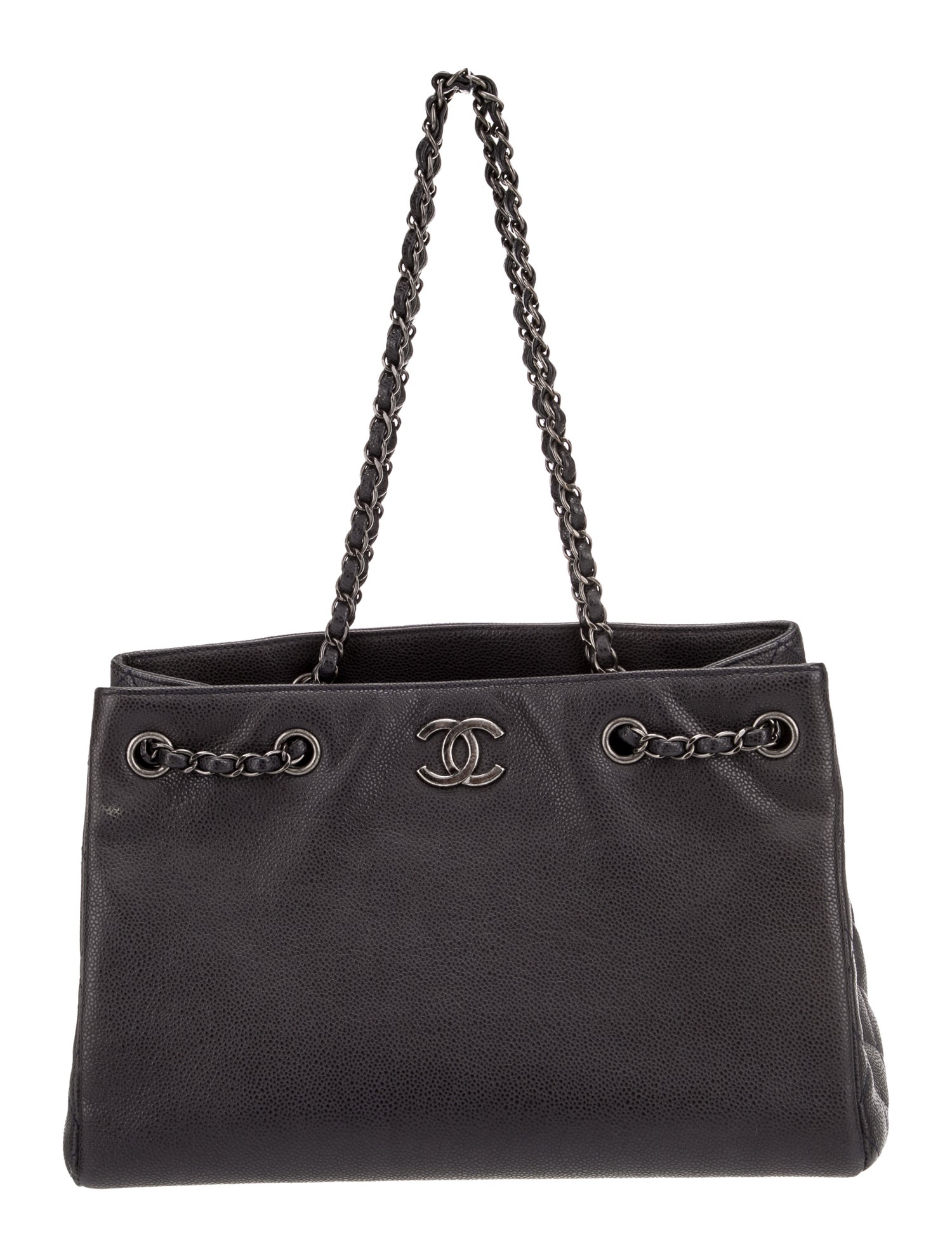 Chanel Medium Woven Chain Tote