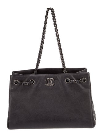 Chanel Medium Woven Chain Tote