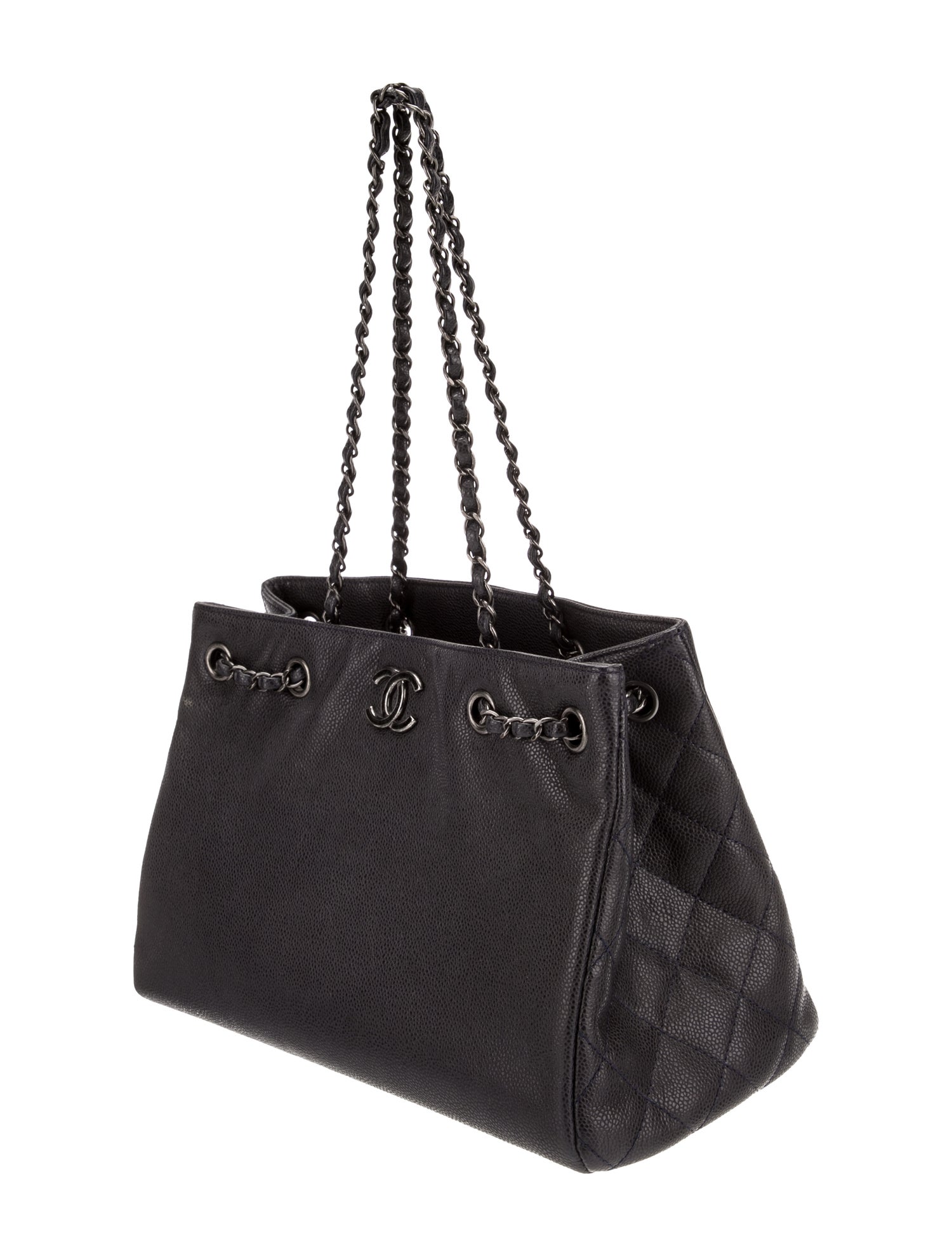 Chanel Medium Woven Chain Tote