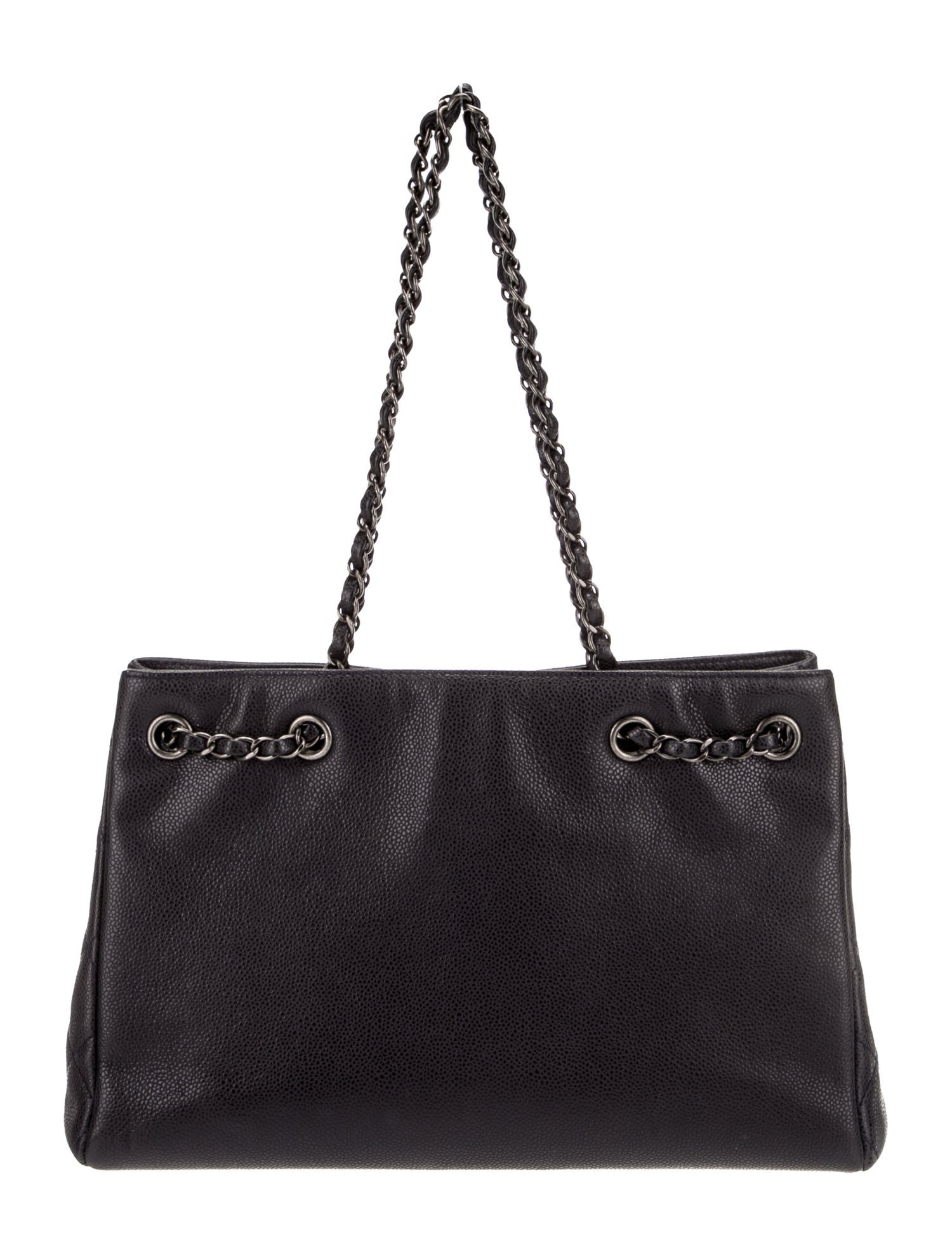 Chanel Medium Woven Chain Tote