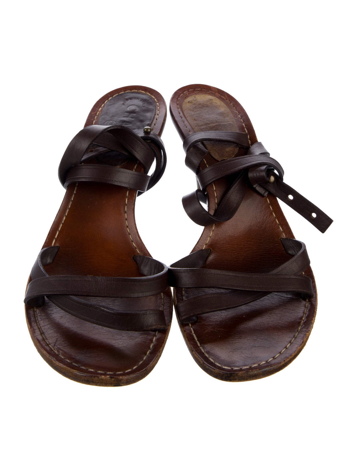 Chanel Vintage Interlocking CC Logo Sandals