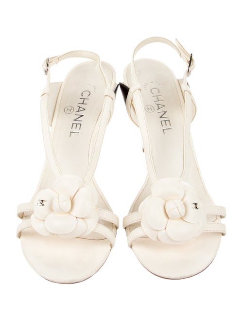 Chanel 2014 Interlocking CC Logo Slingback Sandals