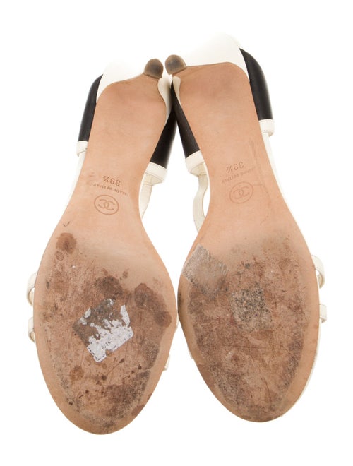 Chanel 2014 Interlocking CC Logo Slingback Sandals