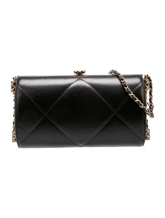 Chanel Quilted Leather Clutch w/Chain