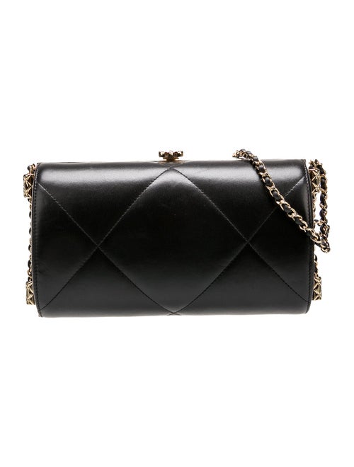 Chanel Quilted Leather Clutch w/Chain