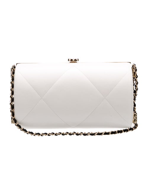 Chanel Quilted Leather Clutch w/Chain