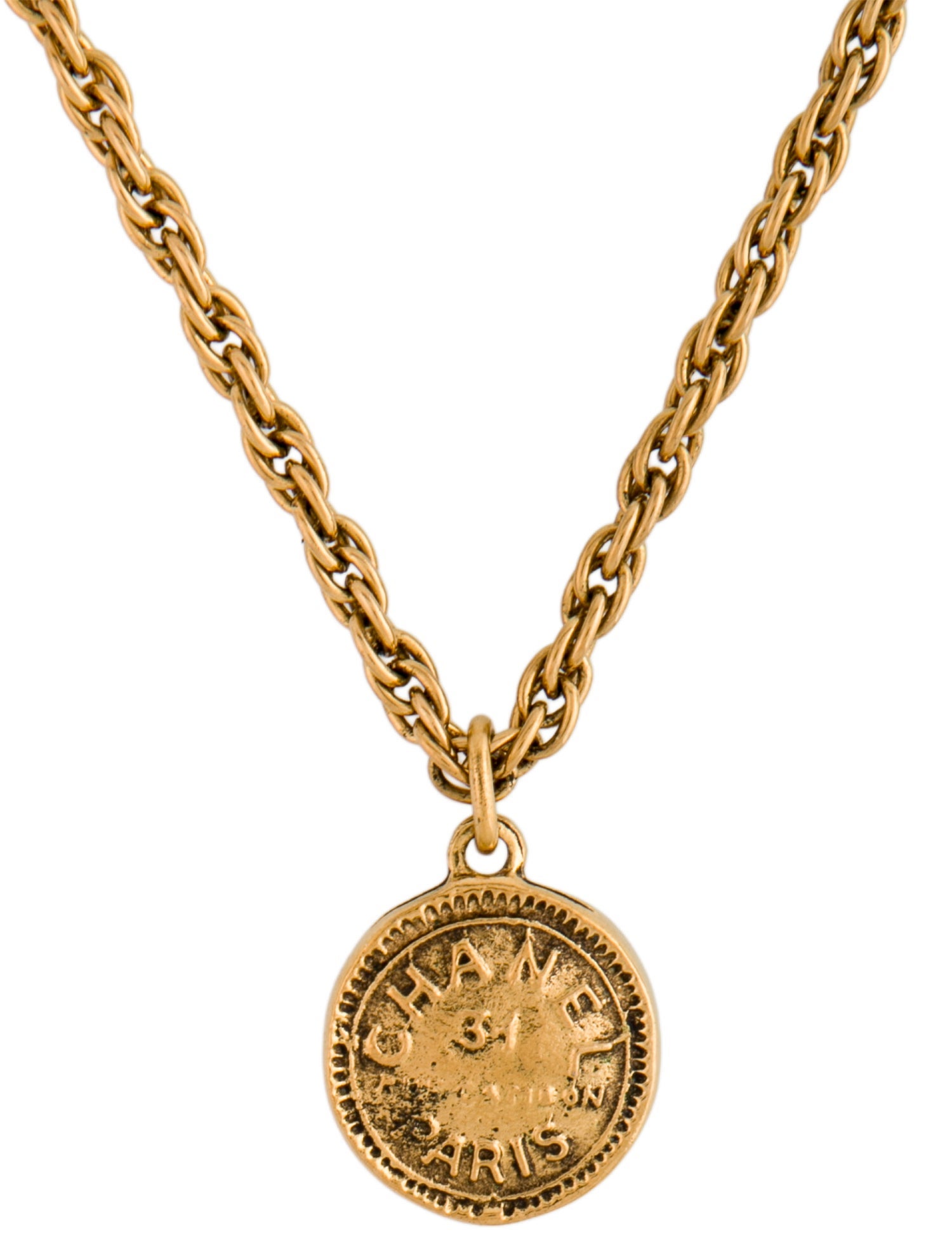Chanel Vintage 31 Rue Cambon Pendant Necklace