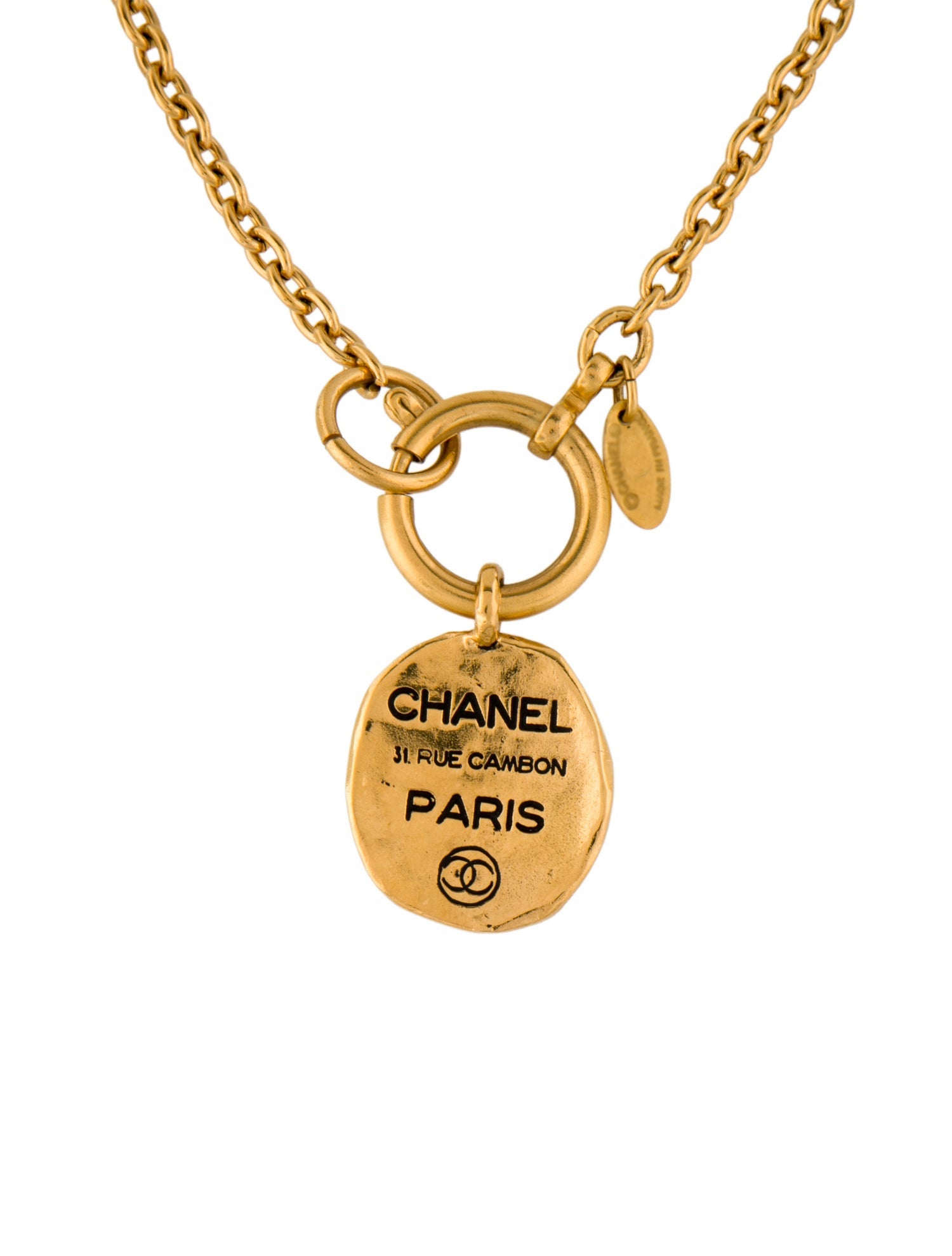 Chanel Vintage 31 Rue Cambon Pendant Necklace