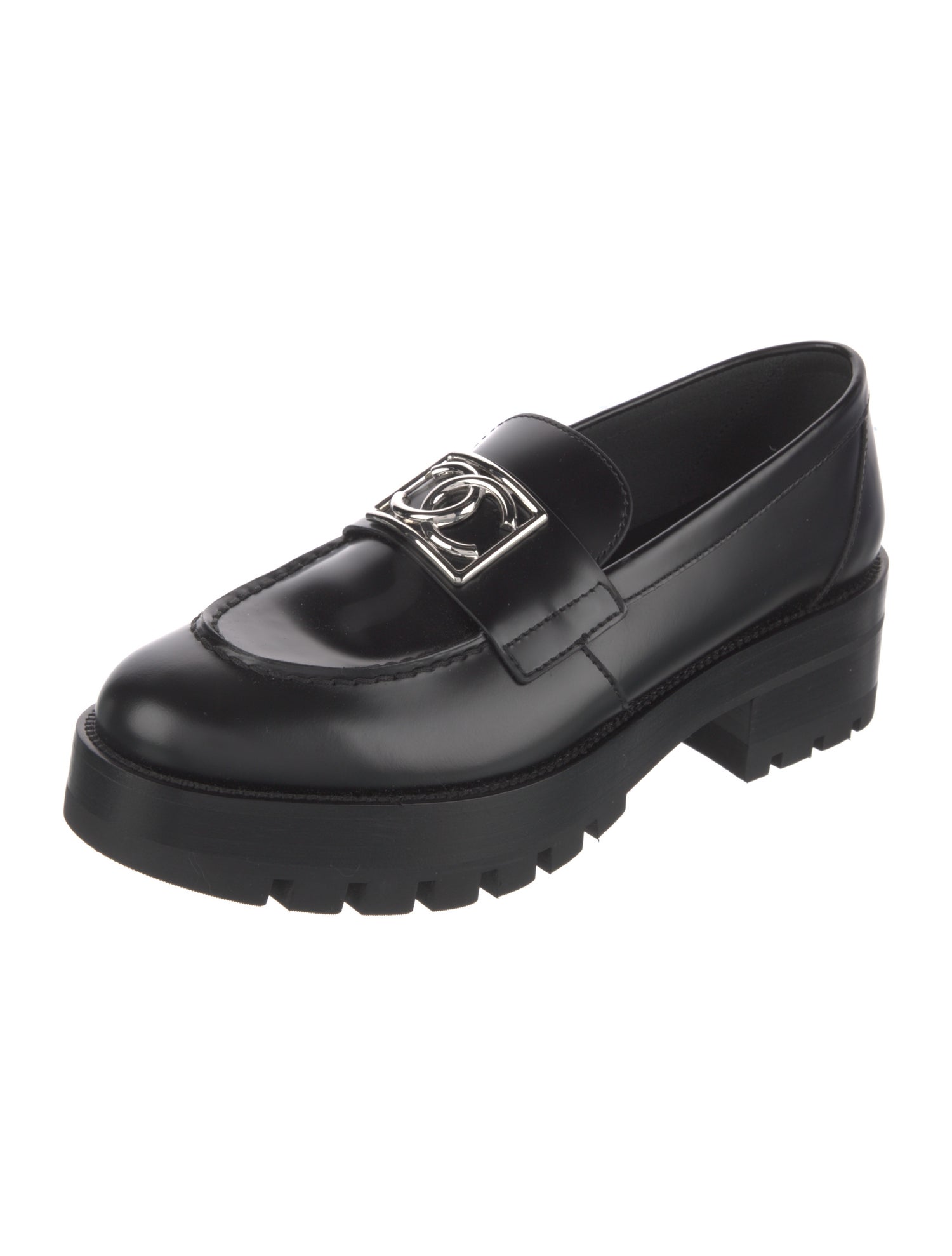 Chanel 2023 Interlocking CC Logo Loafers