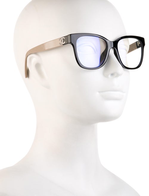 Chanel Interlocking CC Logo Square Eyeglasses