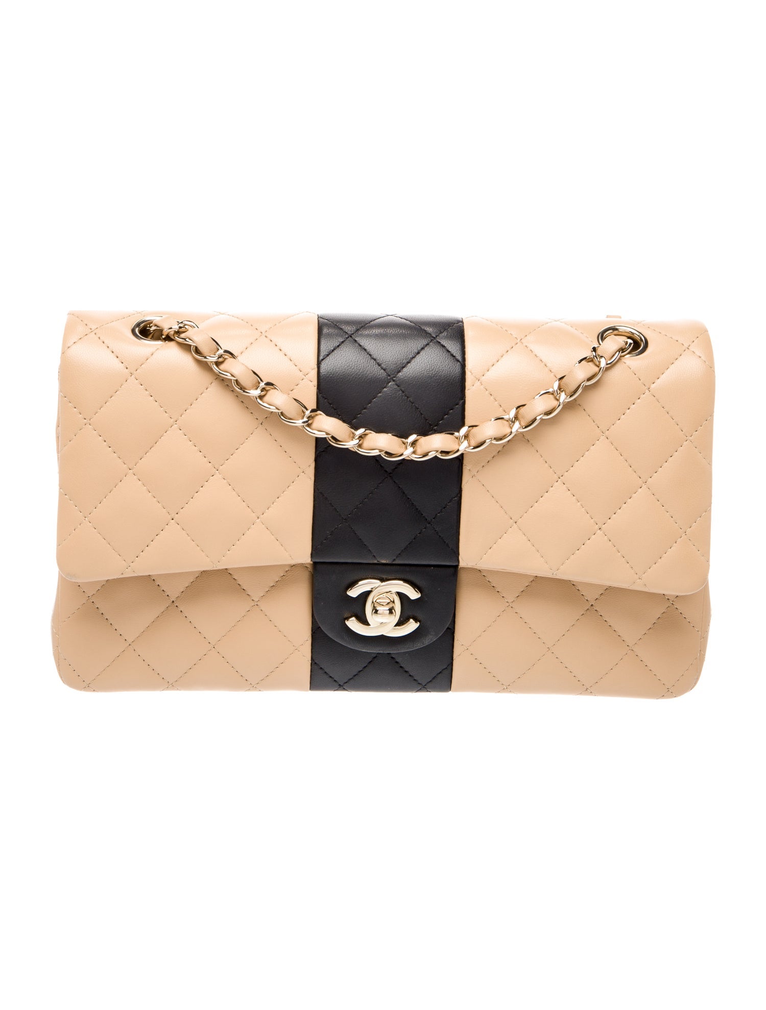 Chanel Classic Medium Bi-Color Double Flap Bag