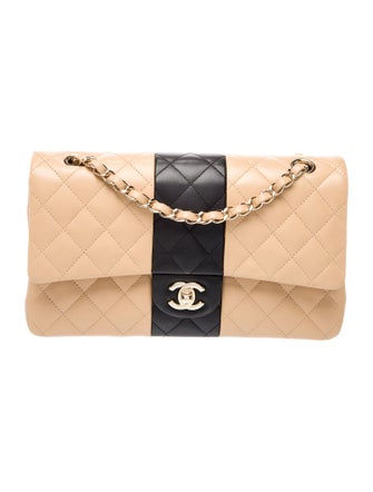 Chanel Classic Medium Bi-Color Double Flap Bag