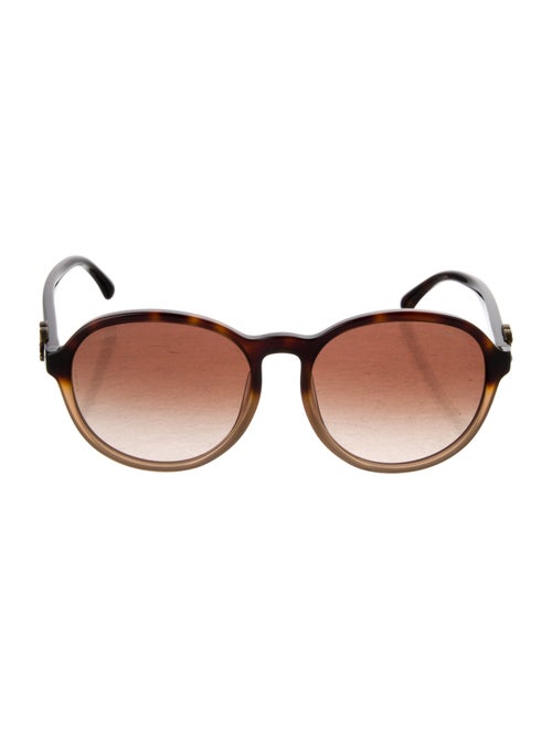 Chanel Interlocking CC Logo Round Sunglasses