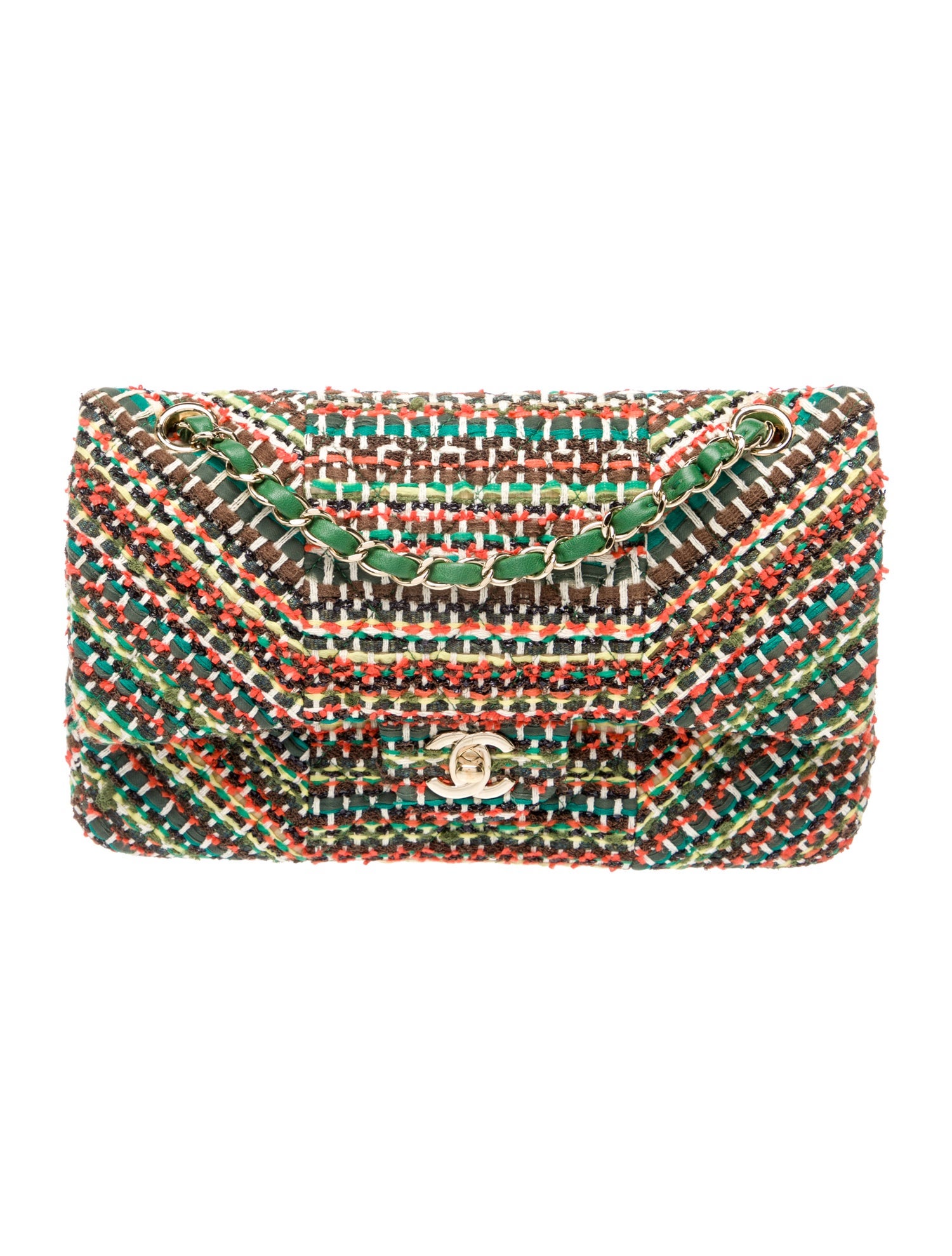 Chanel Classic Medium Tweed Double Flap Bag