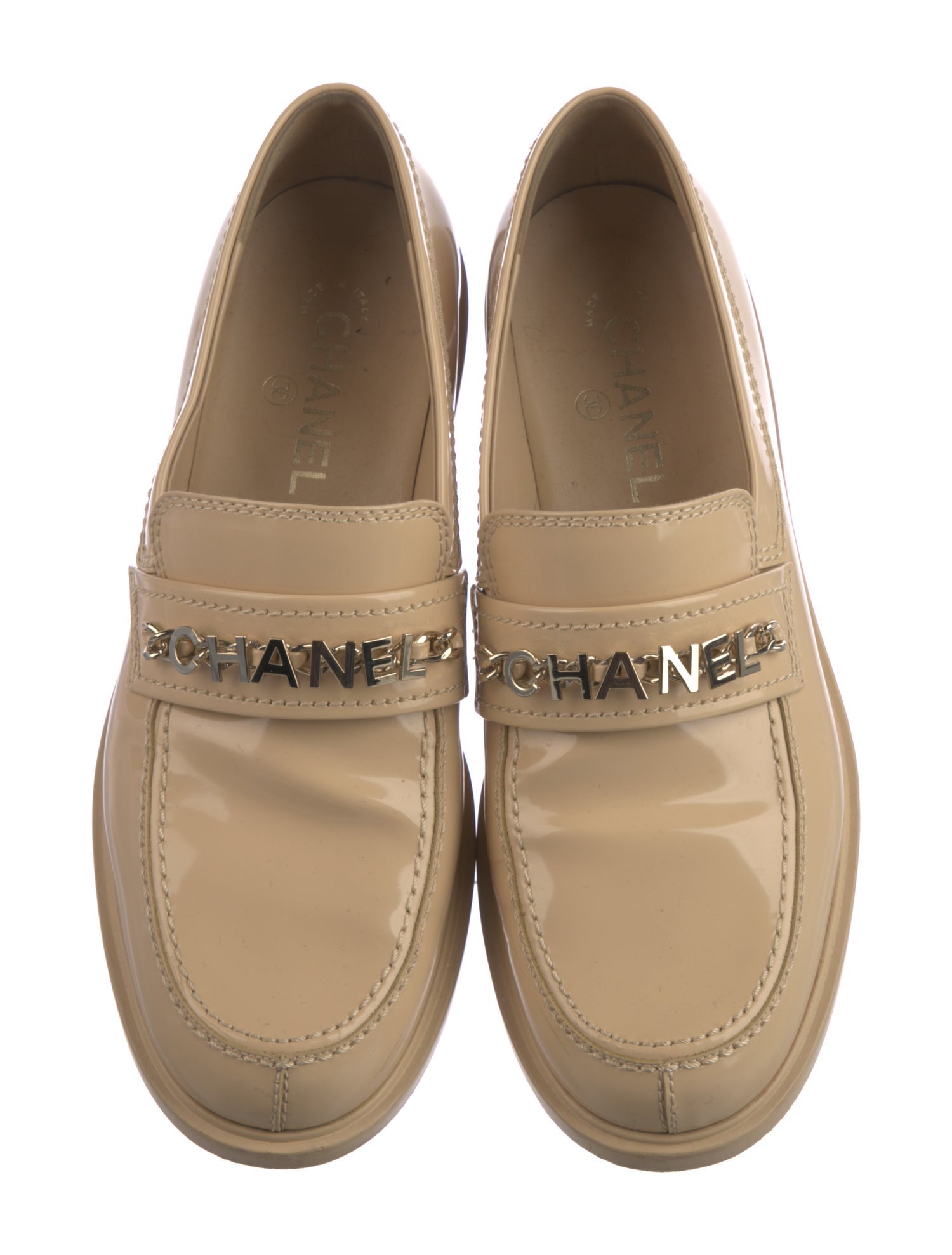 Chanel 2023 Interlocking CC Logo Loafers