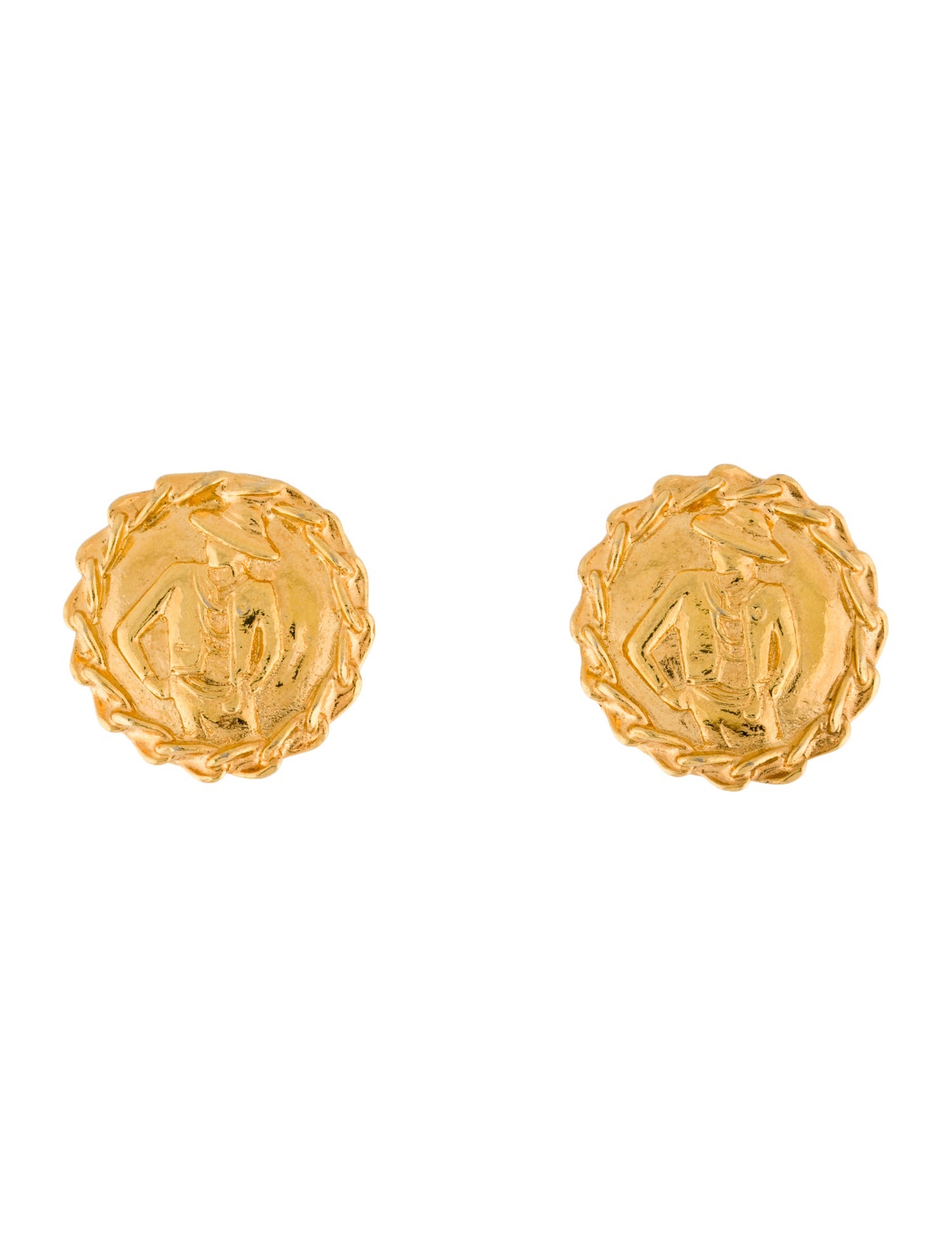 Chanel Vintage Mademoiselle Clip-On Earrings