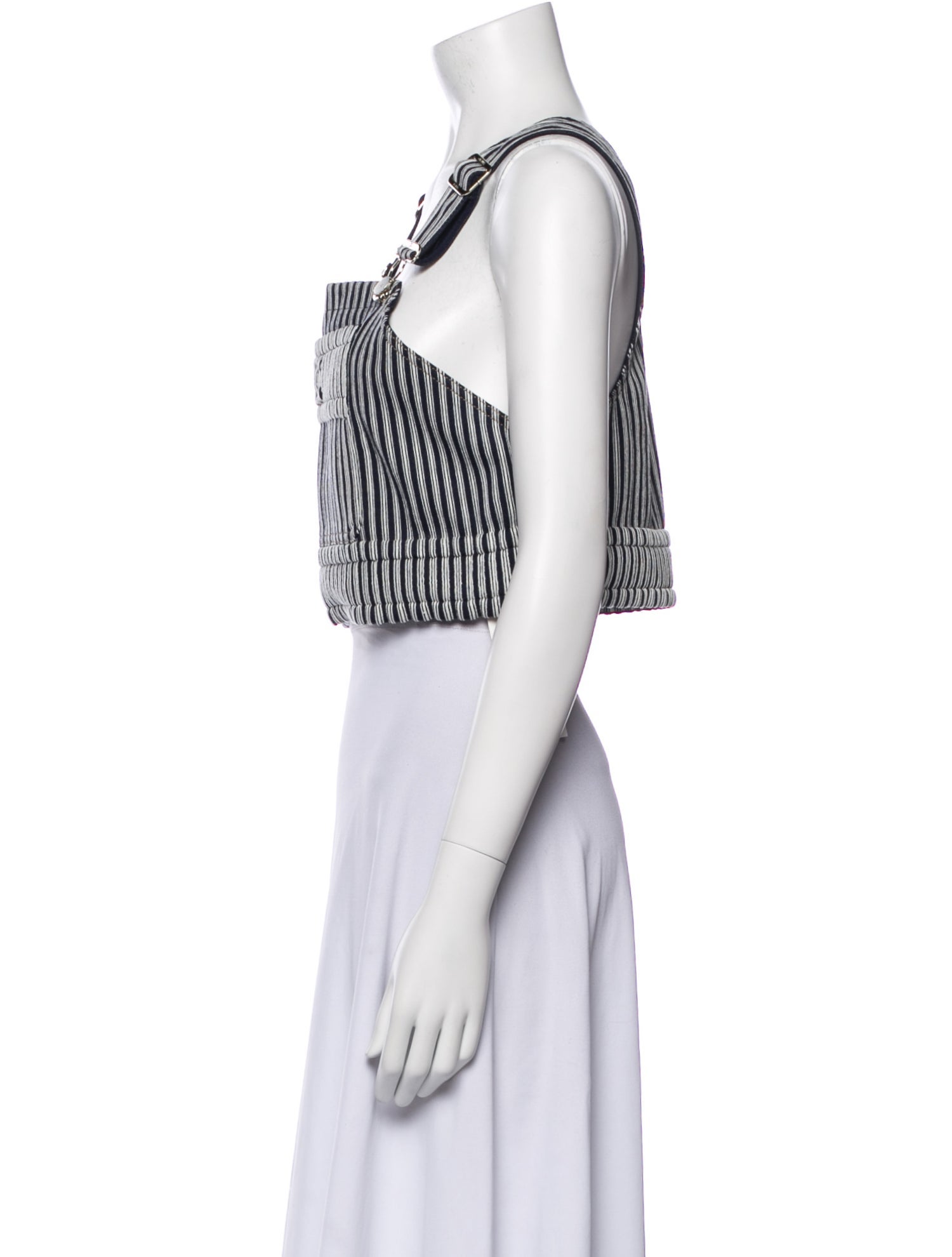 Chanel 2025 Striped Crop Top