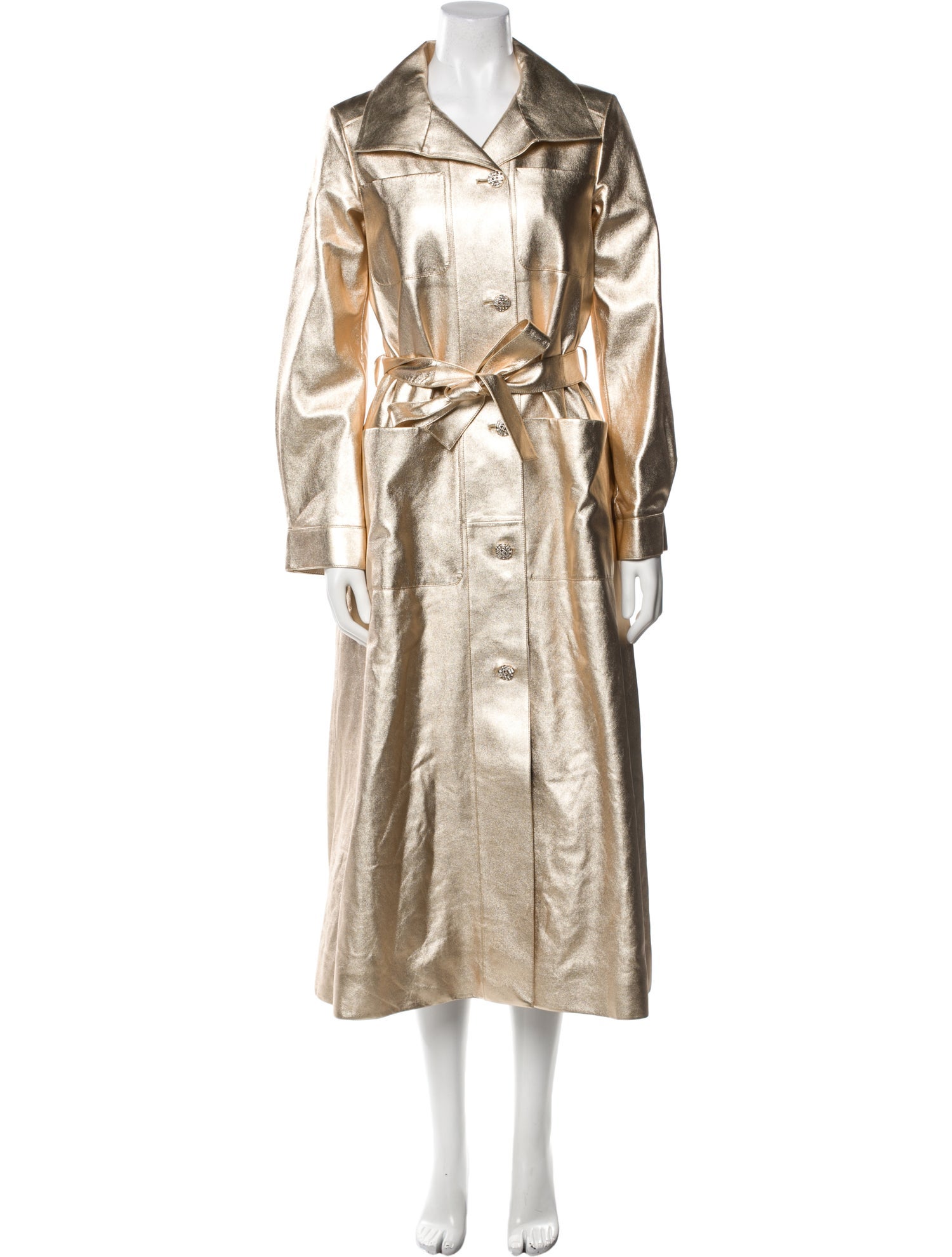 Chanel 2021 Leather Trench Coat