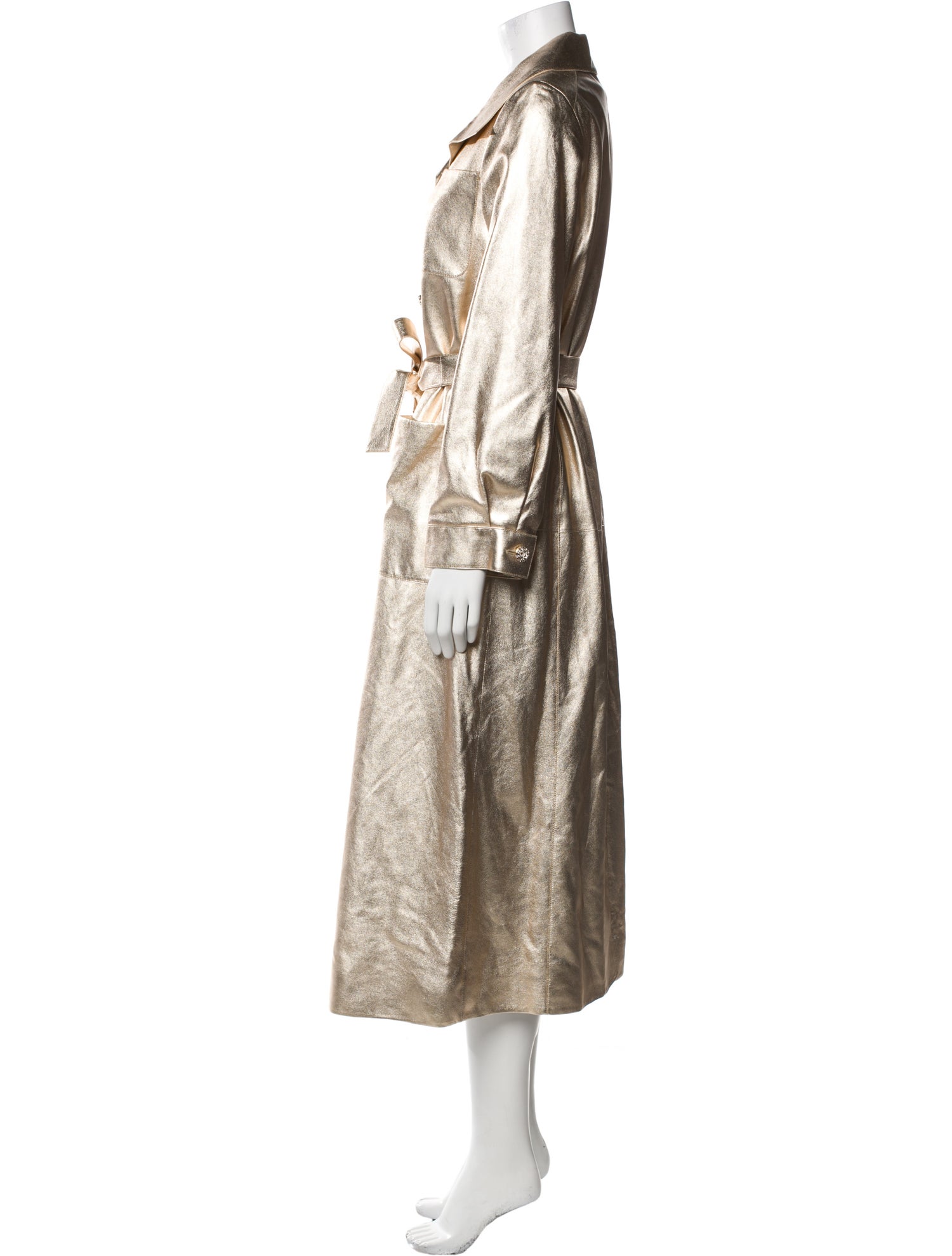 Chanel 2021 Leather Trench Coat