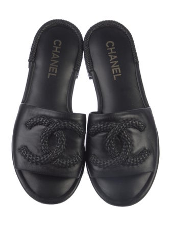 Chanel 2022 Interlocking CC Logo Slides