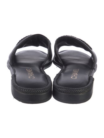 Chanel 2022 Interlocking CC Logo Slides