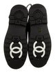 Chanel Interlocking CC Logo Leather Lace-Up Boots