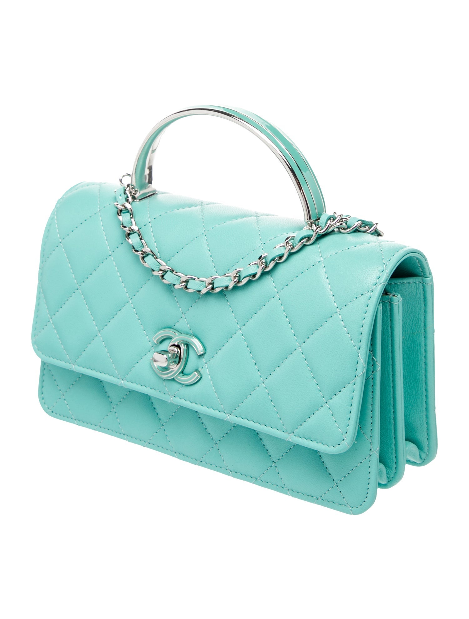 Chanel Top Handle Wallet on Chain