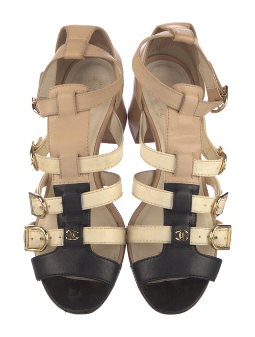 Chanel 2011 Interlocking CC Logo Gladiator Sandals