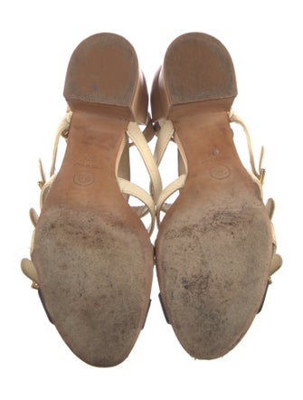 Chanel 2011 Interlocking CC Logo Gladiator Sandals