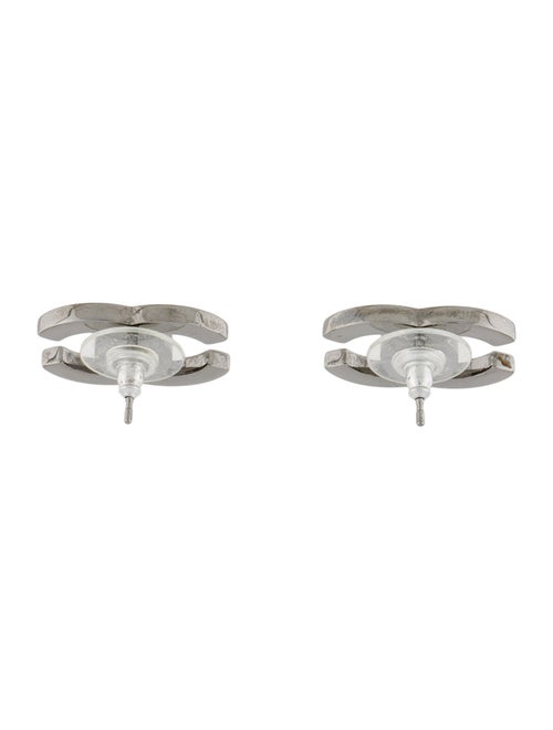 Chanel Strass CC Stud Earrings