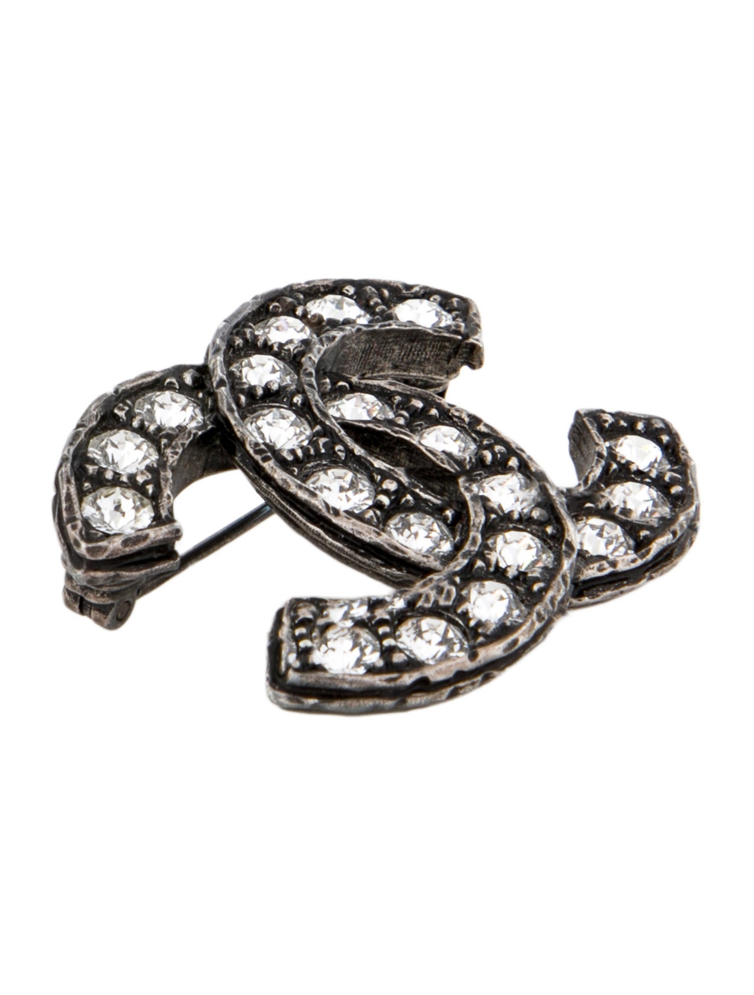 Chanel 2021 Strass CC Brooch