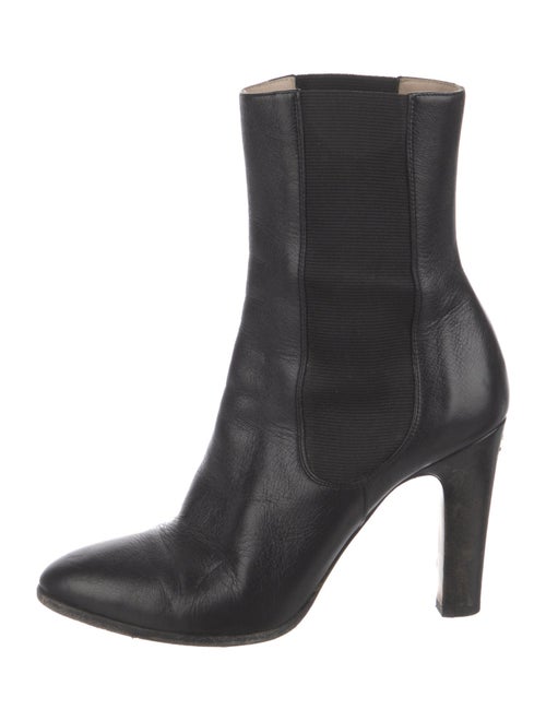 Chanel Interlocking CC Logo Leather Sock Boots