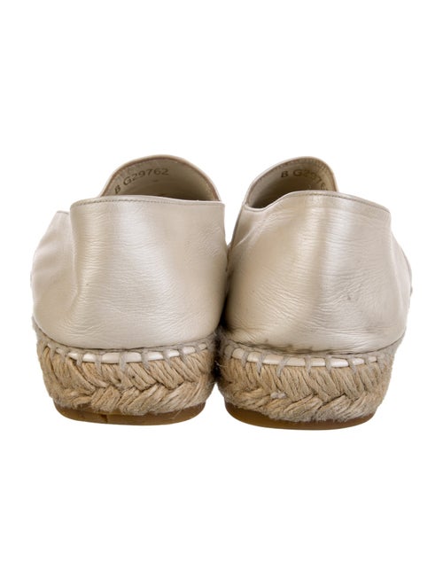 Chanel Pearlescent Interlocking CC Logo Espadrilles