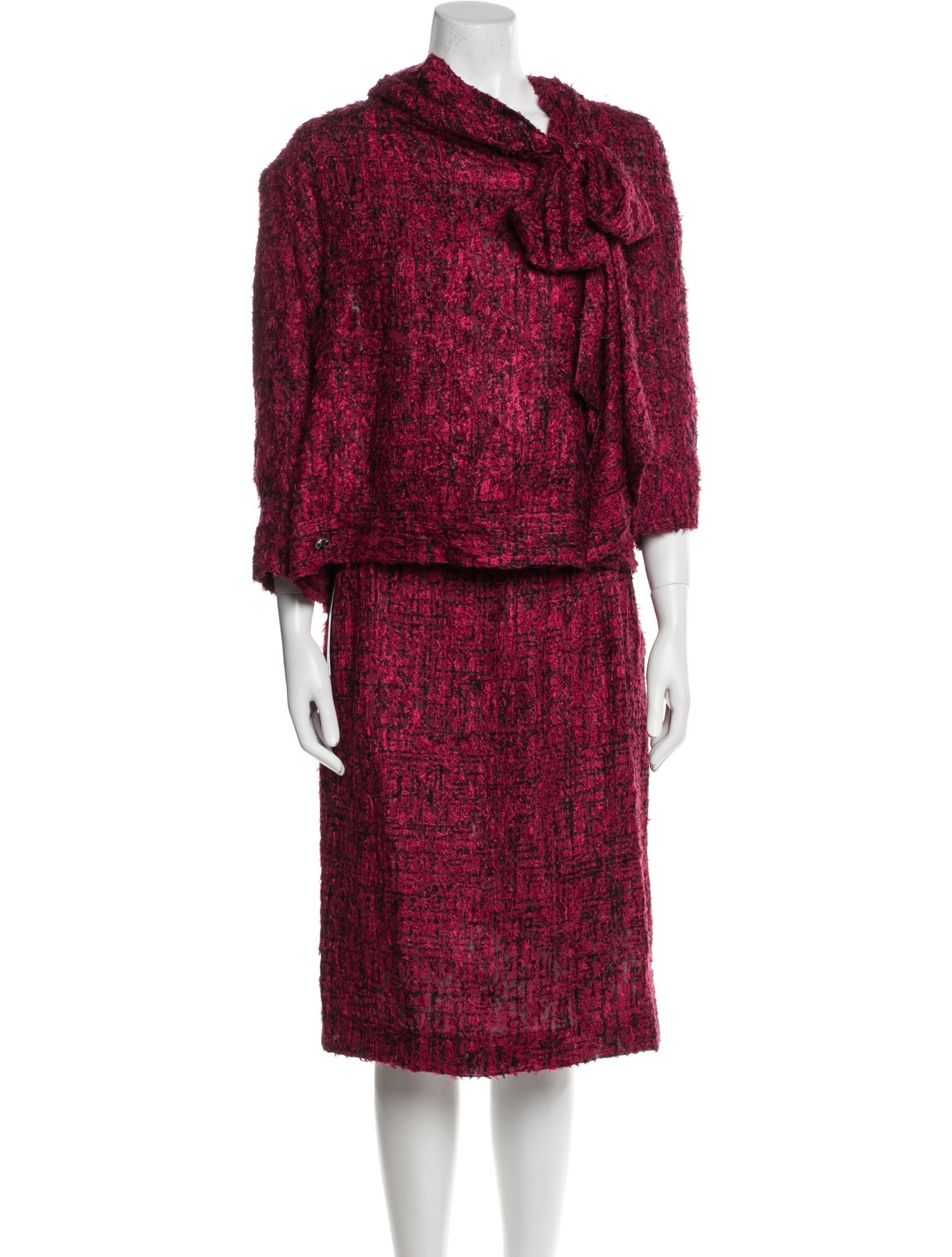 Chanel 2022 Silk Skirt Set