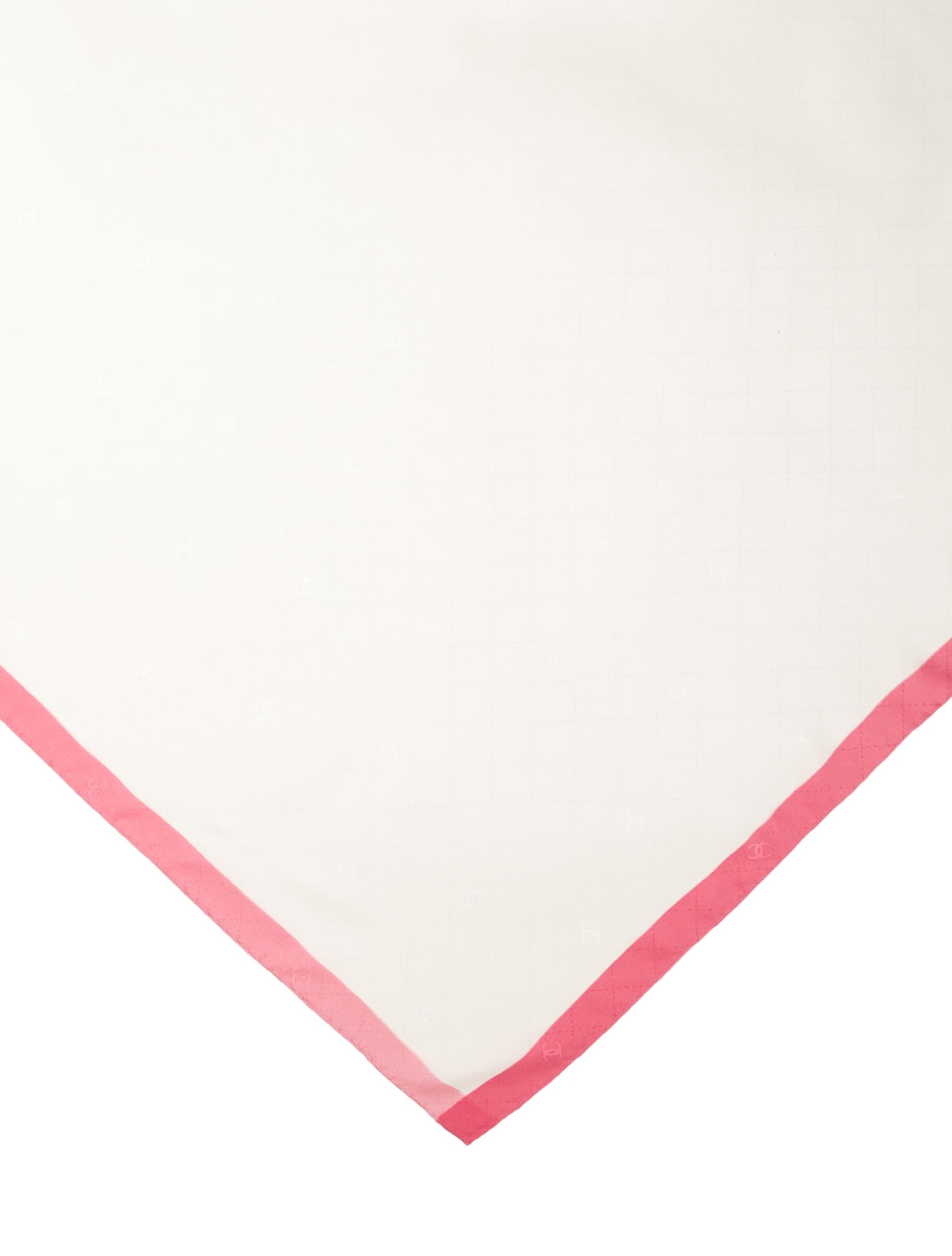 Chanel Silk Interlocking CC Logo Scarf