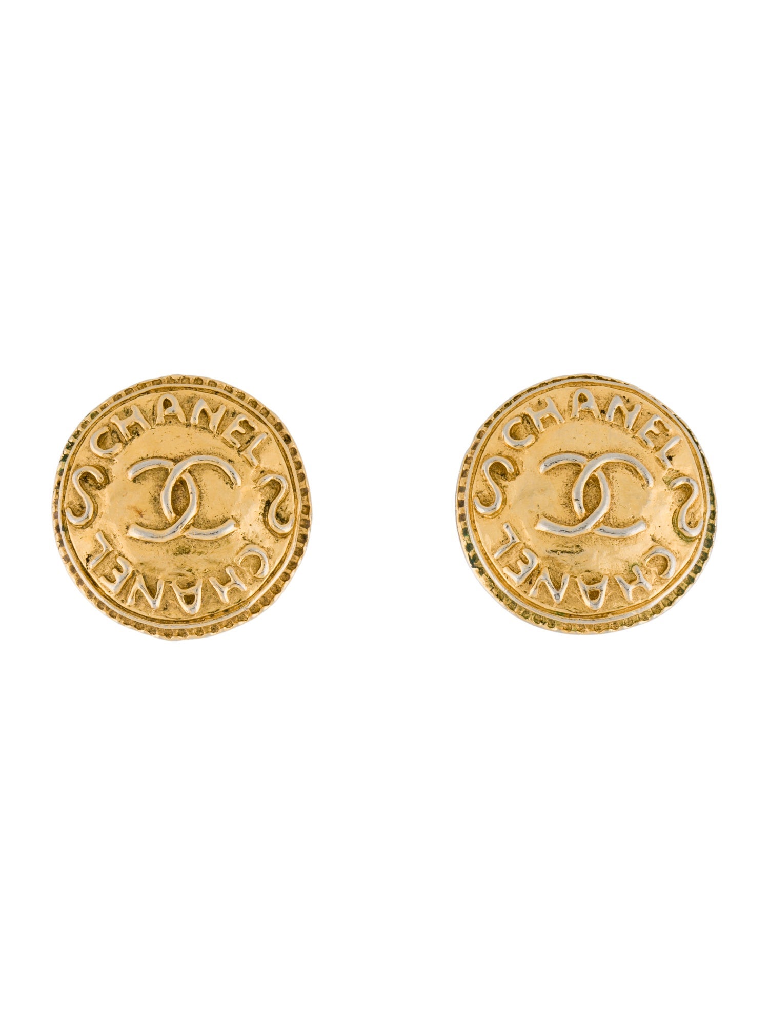 Chanel Vintage CC Clip-On Earrings