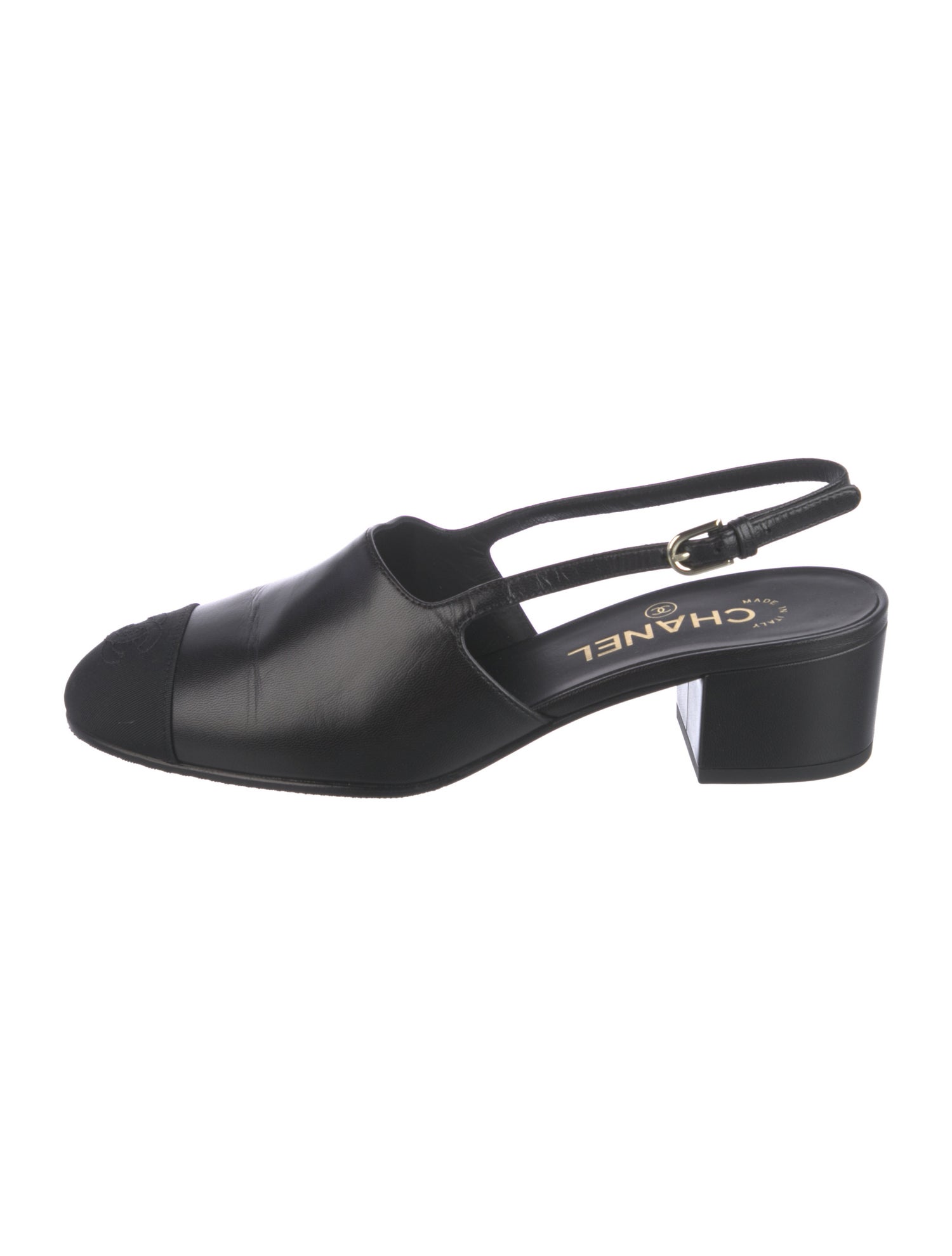 Chanel 2025 Interlocking CC Logo Slingback Pumps