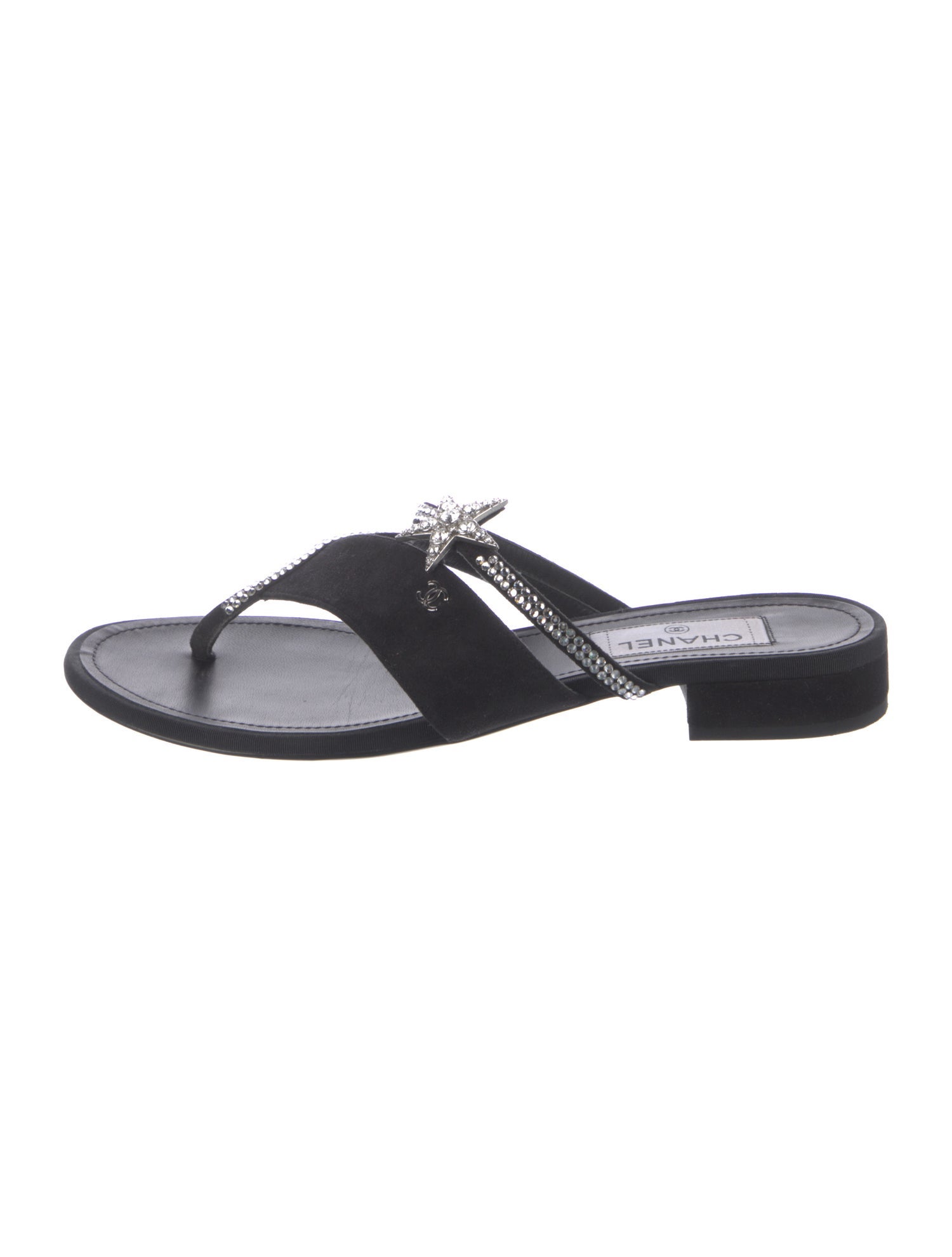 Chanel 2022 Interlocking CC Logo Flip Flops
