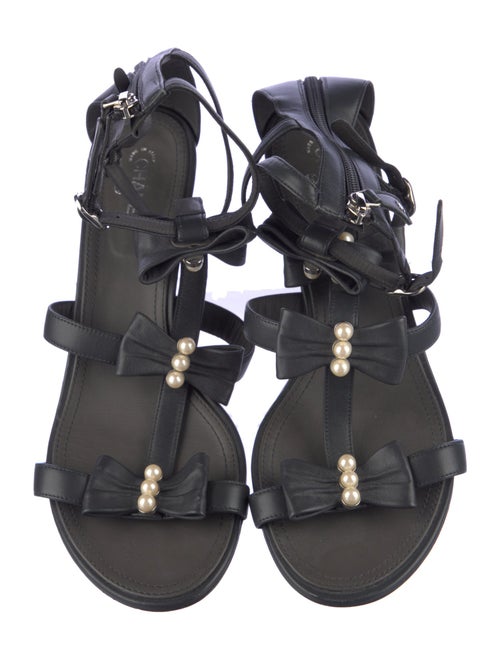 Chanel 2016 Interlocking CC Logo Gladiator Sandals
