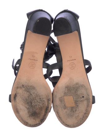 Chanel 2016 Interlocking CC Logo Gladiator Sandals