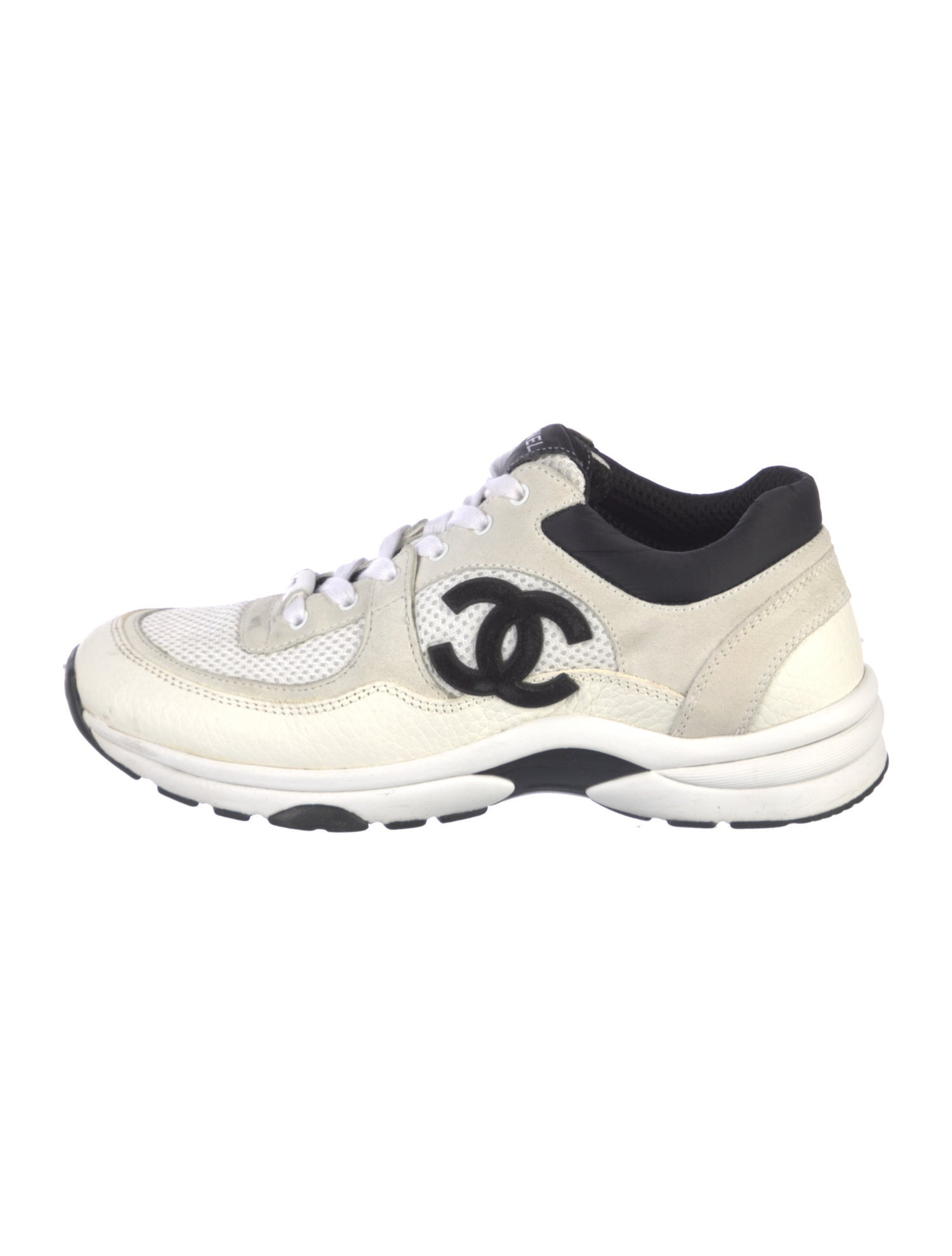 Chanel Interlocking CC Logo Mesh Sneakers