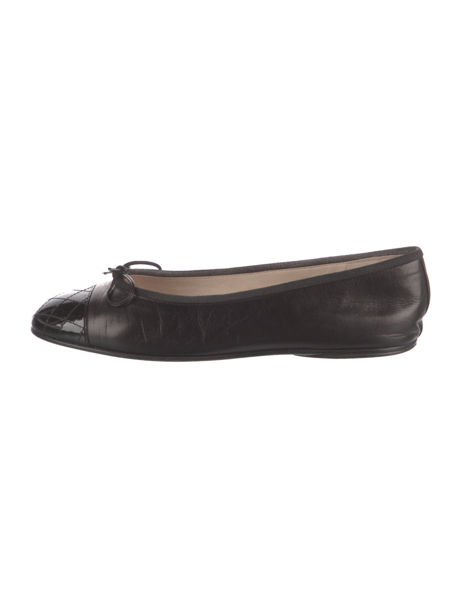 Chanel Vintage Interlocking CC Logo Ballet Flats