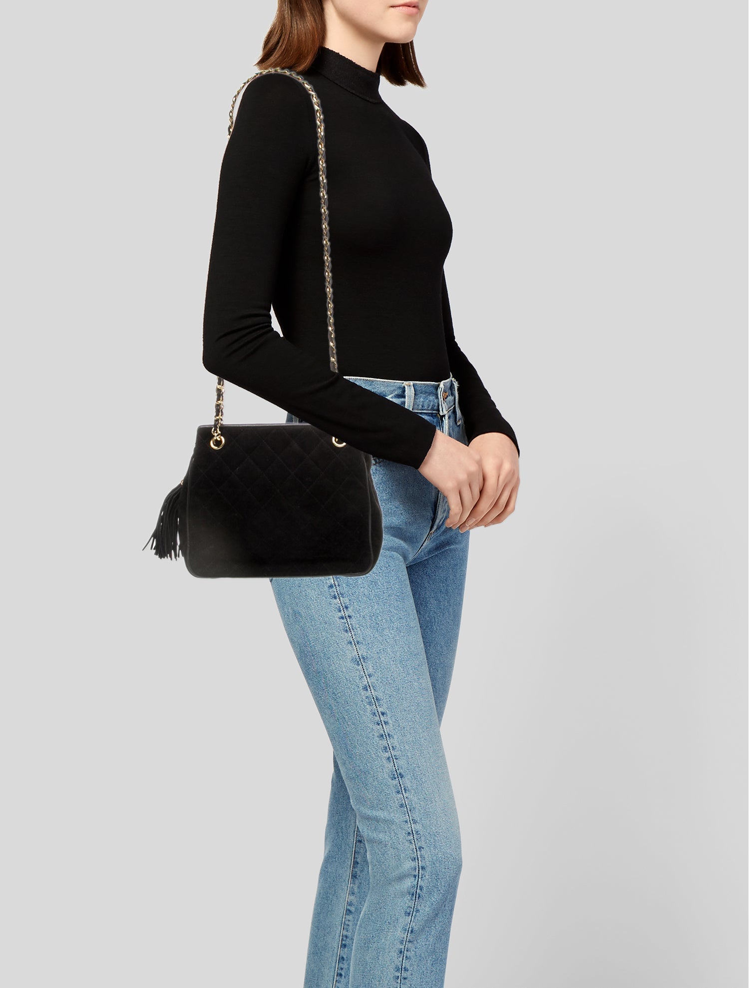 Chanel Vintage Matelasse Quilted Shoulder Bag