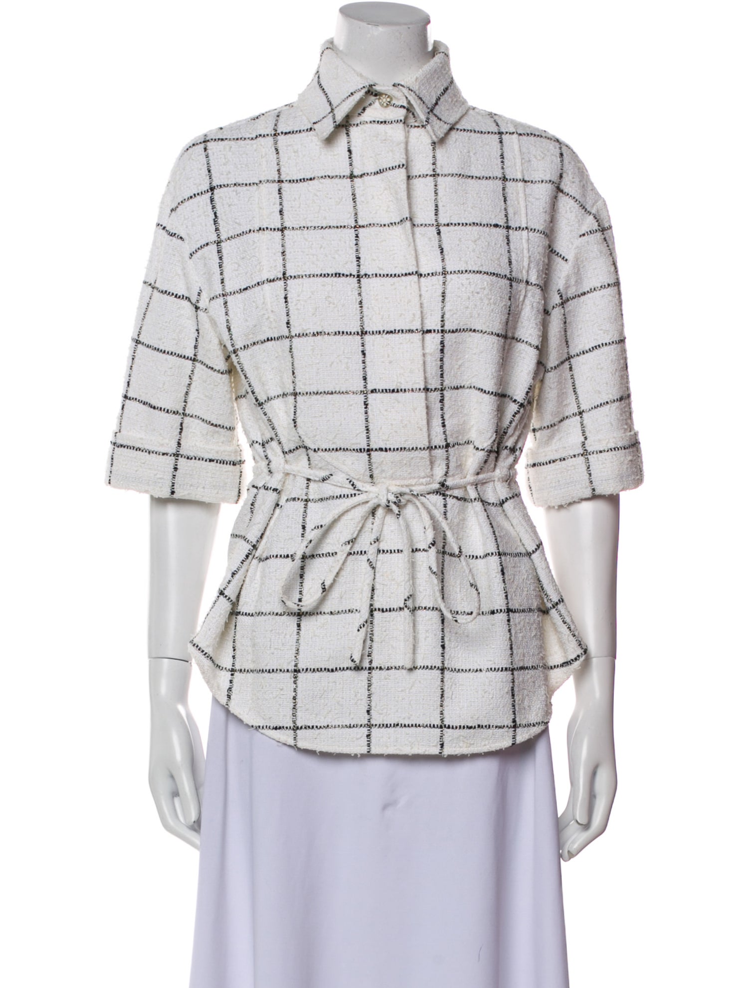 Chanel 2019 Plaid Print Jacket