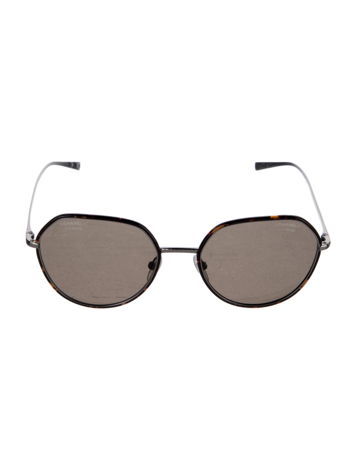 Chanel Interlocking CC Logo Round Sunglasses