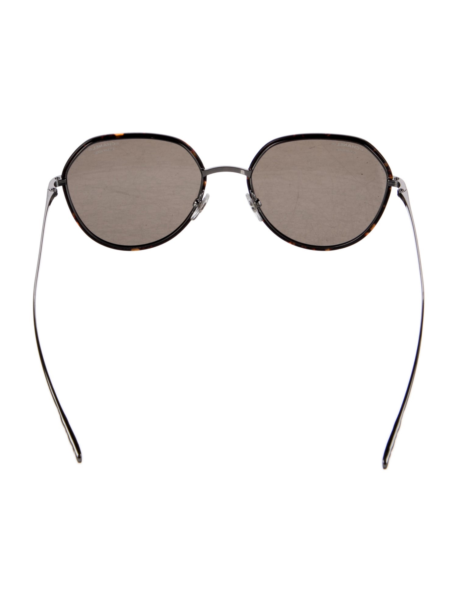 Chanel Interlocking CC Logo Round Sunglasses