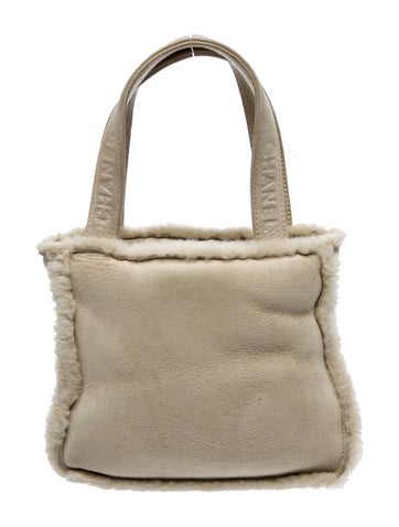 Chanel Totes Mini Shearling Tote