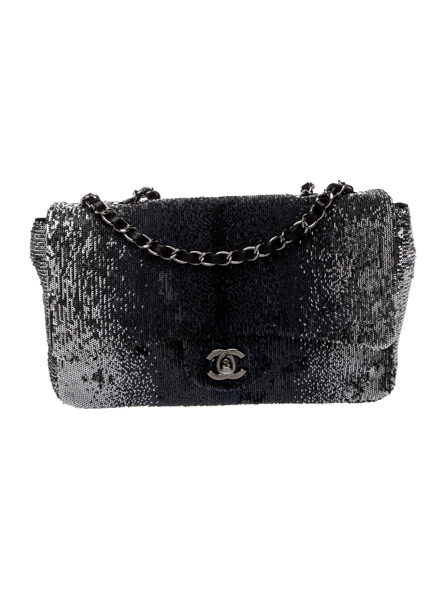 Chanel Medium Sequin Single Flap Bag