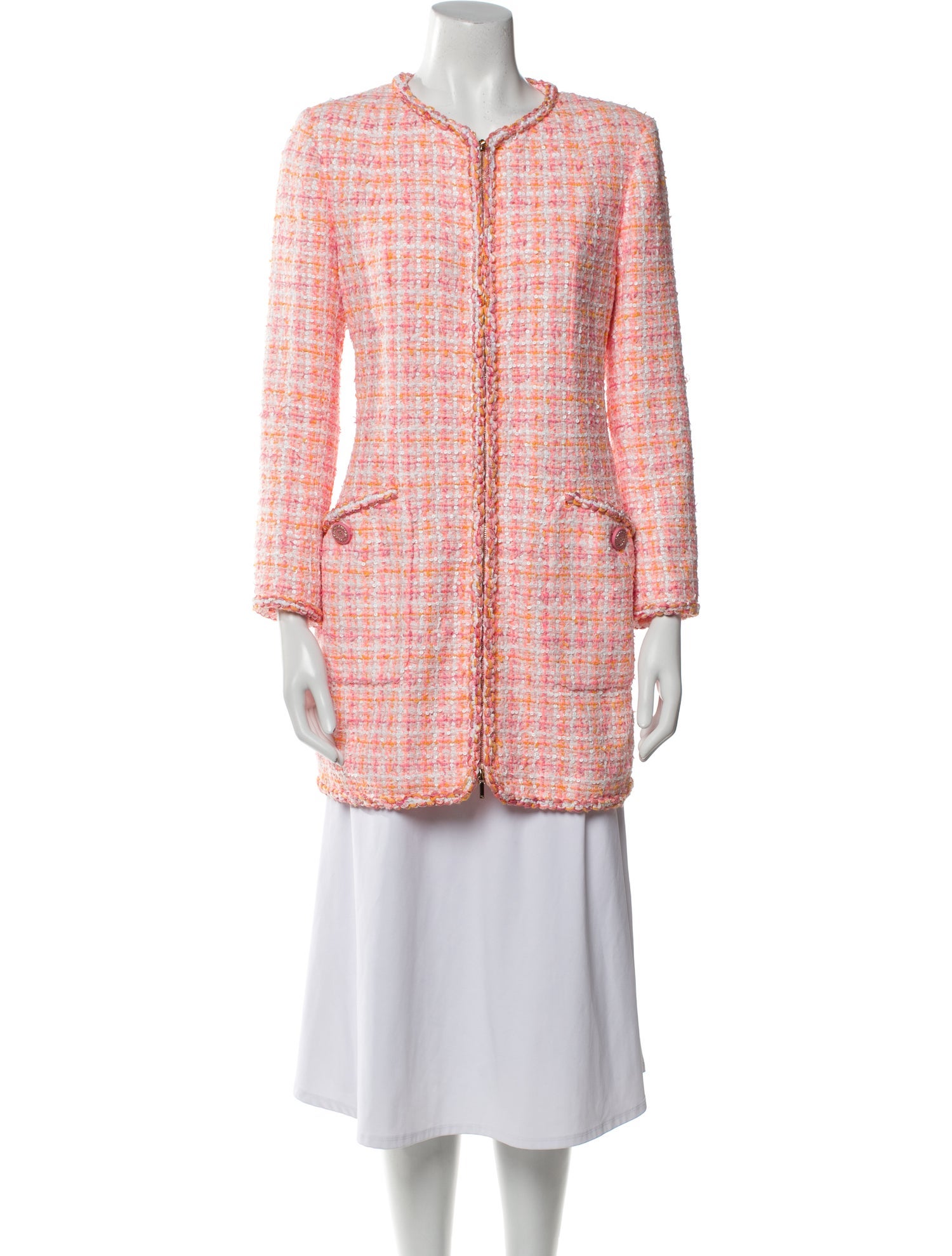 Chanel 2019 Tweed Pattern Coat